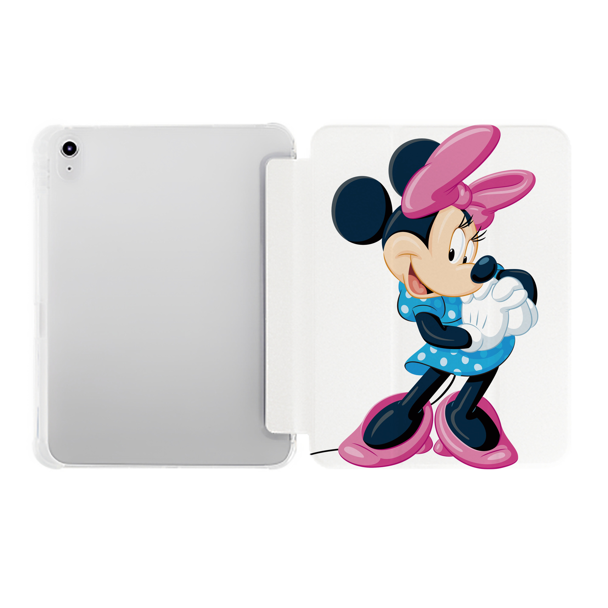 （画像用） ミッキーマウス Mickey Mouse IPad ケース ペン収納付き 三つ折りスタンド PUレザー×シリコン 対応機種9.5/10.5/10.9インチ